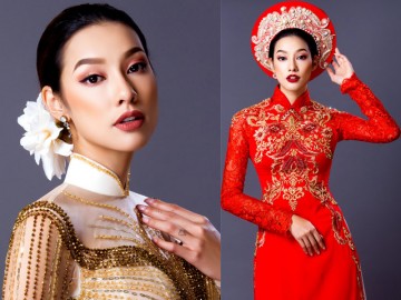 Lilly Nguyễn quyến rũ thả dáng trong tà áo dài cưới