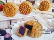 Bếp Eva - Cách làm bánh Trung thu nướng nhân khoai lang tím