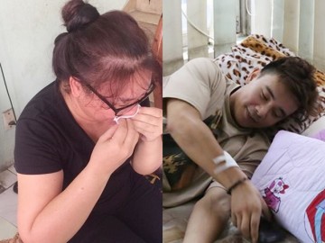 Mẹ Đông Hùng bật khóc trước việc con trai bị chủ nợ hành hung