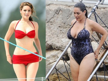 Giật mình với hình ảnh trước và sau khi tăng cân của loạt người mẫu sáng giá