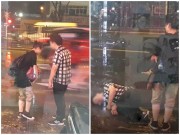 Eva Yêu - Bất chấp mưa bão, chàng trai vẫn nằm lăn ra đường giả vờ ngất để "ăn vạ" người yêu