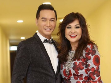 Cặp đôi vàng hải ngoại Lưu Bích - Nguyễn Hưng tình tứ trong hậu trường khi về nước