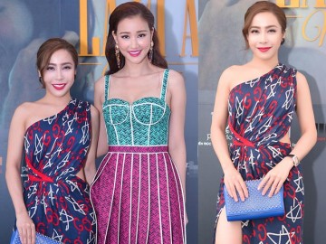 Á khôi Mai Diệu Linh quấn khăn lụa thành váy khoe chân thon siêu sexy