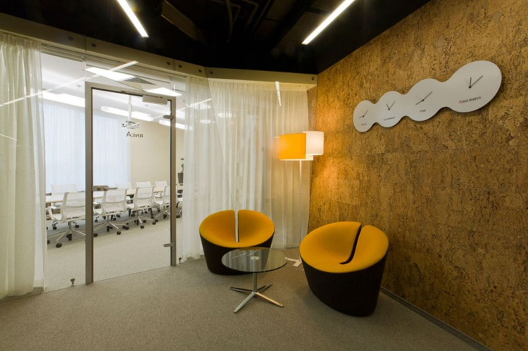 Góc thư giãn ấm cúng trong văn phòng Yandex.