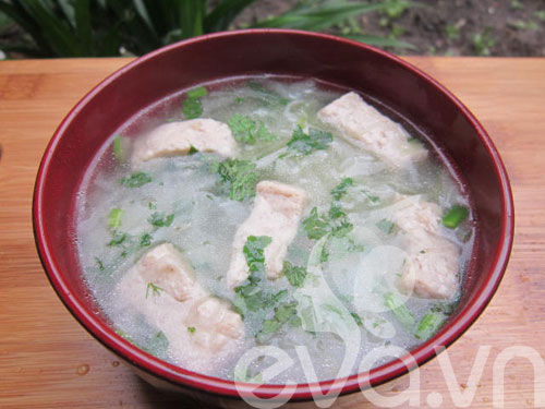Canh bắp cải nấu giò sống - 7