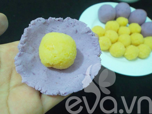 Đãi cả nhà chè trôi nước khoai lang tím - 8