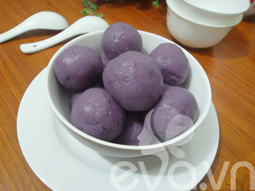 Đãi cả nhà chè trôi nước khoai lang tím - 9