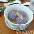 Bếp Eva - Đãi cả nhà chè trôi nước khoai lang tím