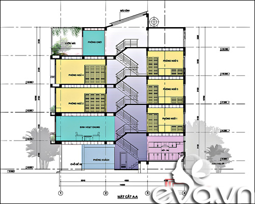 Xây #039;khôn khéo#039; 56m2 nhà cao vút - 1