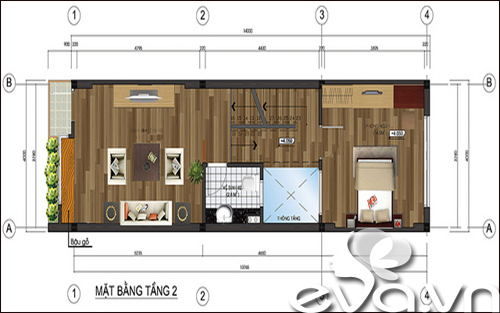 Xây #039;khôn khéo#039; 56m2 nhà cao vút - 3