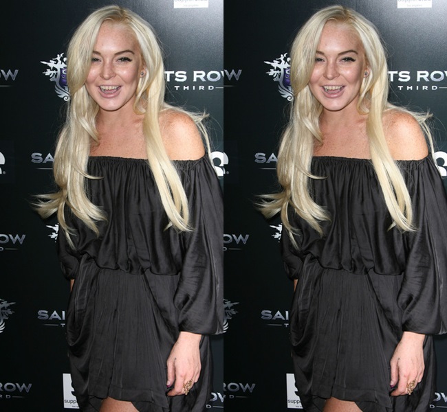 Ngoài đời, Lindsay Lohan khiến mọi người hoảng sợ vì vẻ 'tiêu điều' của cô.
