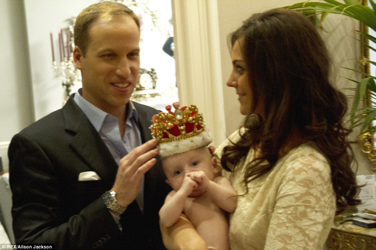 Gia đình hạnh phúc của Hoàng tử William.
