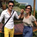Làng sao - Kỳ Duyên và bạn trai tình tứ trên biển