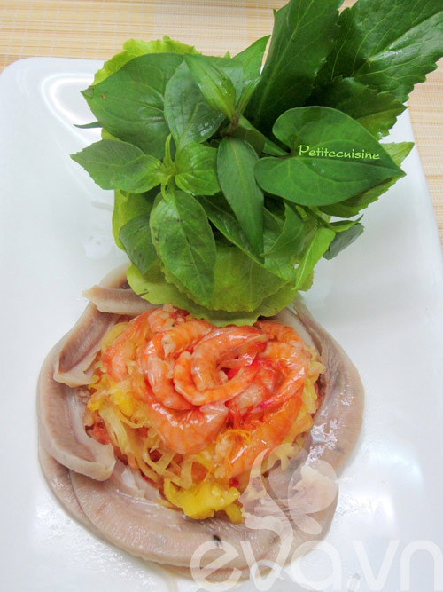 Bún cuộn thịt heo, tôm chua nhanh gọn - 6