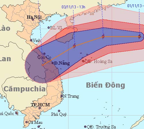 Bão số 12 có khả năng vào Quảng Bình – Quảng Ngãi - 1