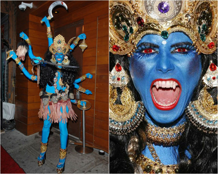 Halloween 2008: Người mẫu hóa thân thành thần Kali trong đạo Hindu
