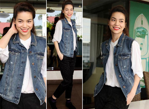Sao Việt cá tính muôn màu cùng áo khoác denim - 9