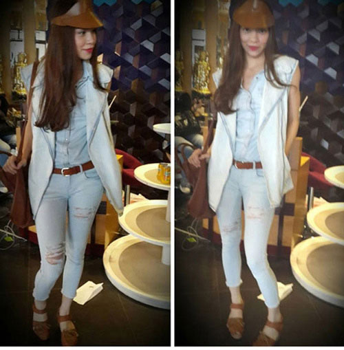 Sao Việt cá tính muôn màu cùng áo khoác denim - 10