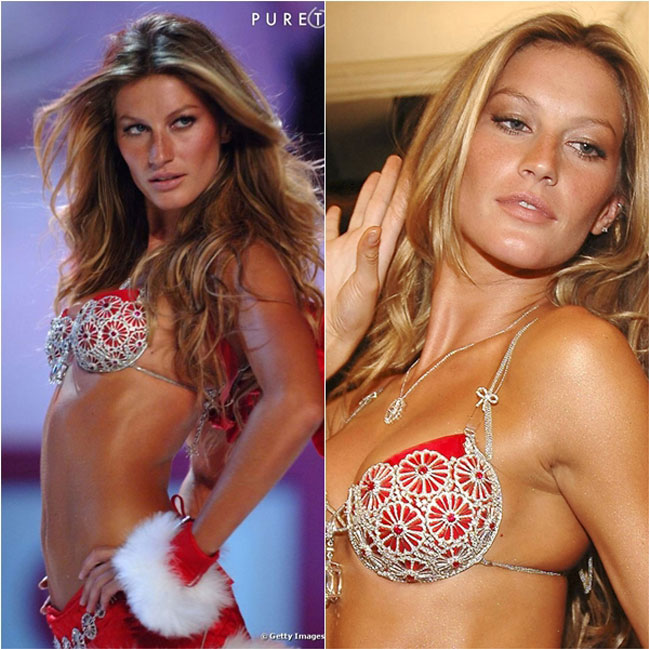 Áo ngực Sexy Splendor Fantasy vào năm 2005 được trình diễn bởi người mẫu Gisele Bundchen có giá 'sốc' 12,5 triệu đô (khoảng 250 tỷ đồng)
