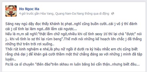Hà Hồ quot;buồn  cườiquot; vì Ngân Khánh bị phạt - 2