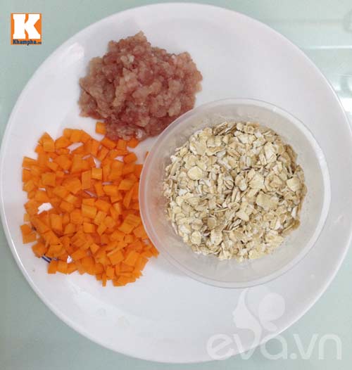 Mách mẹ: Cháo yến mạch cà rốt thịt bằm - 3