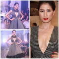 Thời trang - Trang Trần hút hồn với váy xẻ ngực sâu