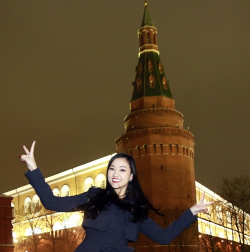 Maya tươi tắn và rạng rỡ dù thời tiết 0 độ C - 11