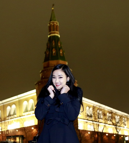 Maya tươi tắn và rạng rỡ dù thời tiết 0 độ C - 5