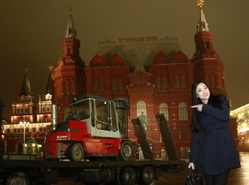 Maya tươi tắn và rạng rỡ dù thời tiết 0 độ C - 9