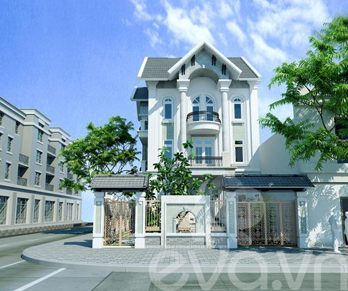 Xây nhà 240m2 trắng muốt ở Nam Định - 5