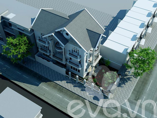 Xây nhà 240m2 trắng muốt ở Nam Định - 7