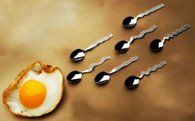 Một quả trứng gà và những chiếc thìa cũng được dựng lên để mô tả về cuộc đua của các tinh trùng đến trứng.

BÀI LIÊN QUAN:

Thai nhi 4 tuần: Mẹ chờ đợi phép màu

Thai nhi 1 & 2 tuần: Sẵn sàng thụ thai

Top thực phẩm “đầu độc” thai nhi

Video 'độc': Sự hình thành tai, mắt thai nhi

“Chết cười” ngắm thai nhi tạo dáng

4 cách tính ngày trứng rụng cực chuẩn

Trứng và tinh trùng sống được bao lâu?
