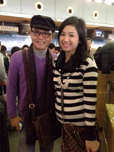 Nghệ sỹ Thu Hà trẻ đẹp bên Trung Hiếu - 1