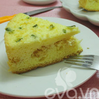 Ăn sáng với bánh ga-tô ruốc mặn