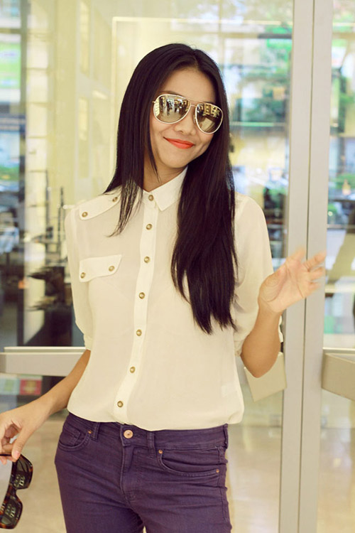 quot;Lụcquot; bst sơ mi trắng chất, đẹp của Thanh Hằng - 2