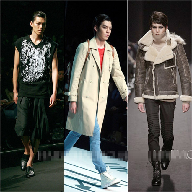 Kim Woo Bin bắt đầu có cơ hội trình diễn trên sàn catwalk từ năm 2009 và thường xuyên góp mặt tại Tuần lễ thời trang Seoul.
