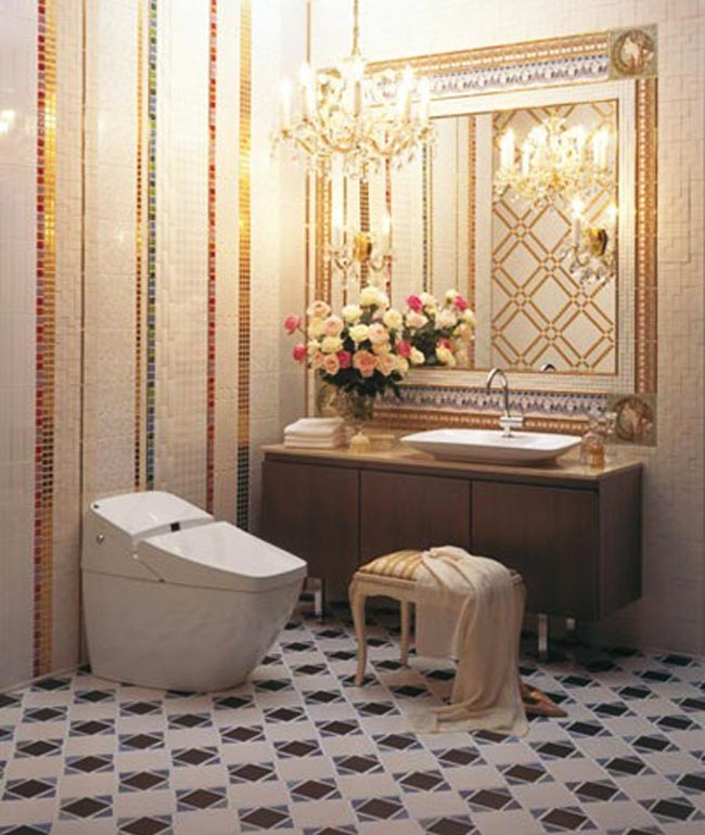 Không gian phòng tắm lãng mạn nhưng không kém phần tiện nghi.

(Ảnh: Infonet)
