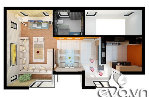Quyết xây 66m2 nhà vừa ở, vừa buôn - 7