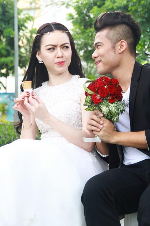 Vũ Hoàng Điệp xinh như công chúa khi mặc váy cưới - 9