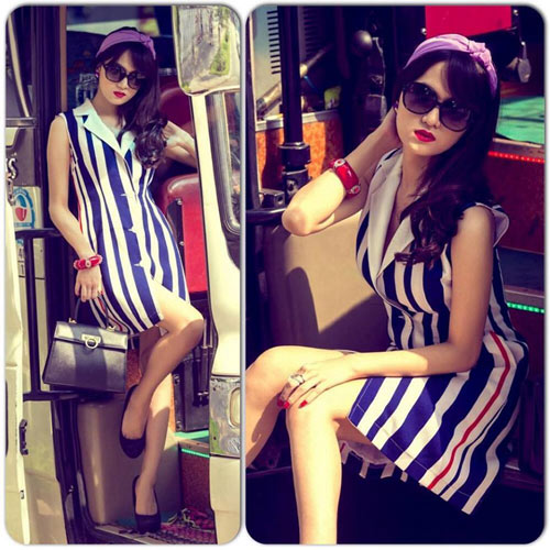 Phương Mai lại khoe vòng 1 sau sự cố lộ ngực - 11