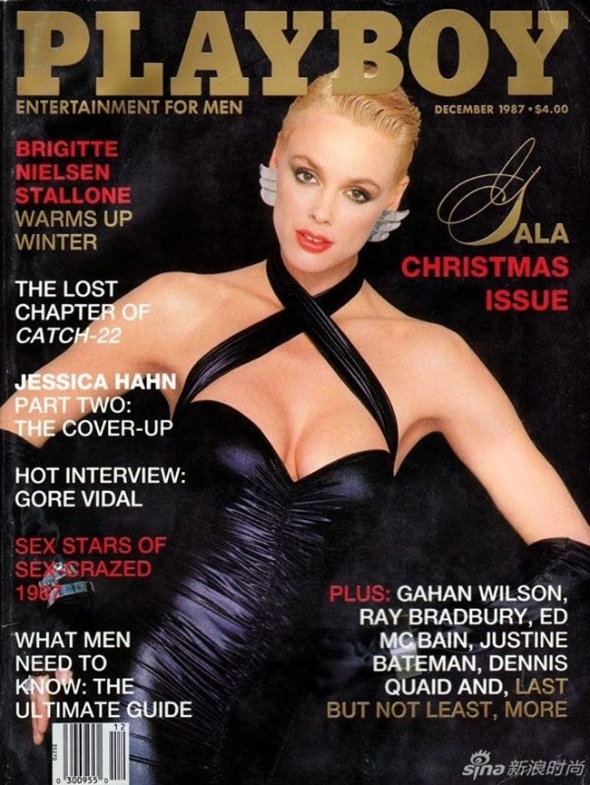 Người đẹp Brigitte Nielsen sexy và quyền lực trong bộ cánh đen gợi cảm năm 1987.
