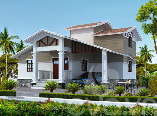 Xây nhà đơn tầng xanh mát giữa Hà Nội - 3