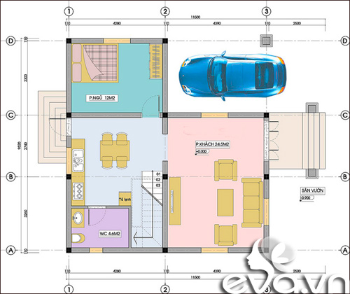 Xây nhà đơn tầng xanh mát giữa Hà Nội - 1