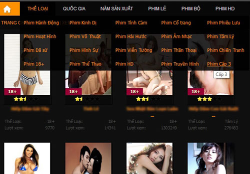 Nhiễu loạn vì sex trà trộn các web xem phim - 1