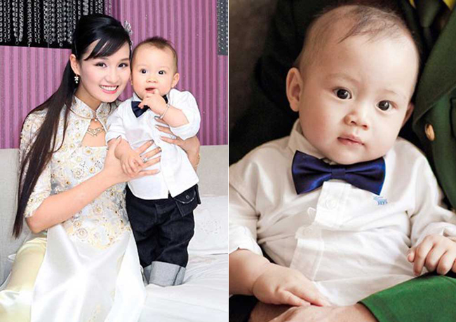 Con trai Lã Thanh Huyền chào đời hồi tháng 5 vừa qua. Cậu bé rất bụ bẫm và đáng yêu.
