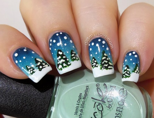 Nail Noel 2013 | Tips vẽ nail cây thông Noel ĐẸP quá dễ