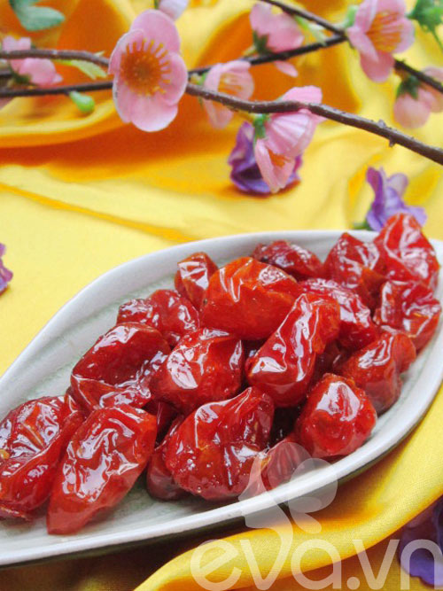 Mứt cà chua bi đón Tết, vui xuân - 9