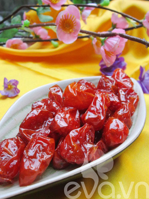 Mứt cà chua bi đón Tết, vui xuân - 10