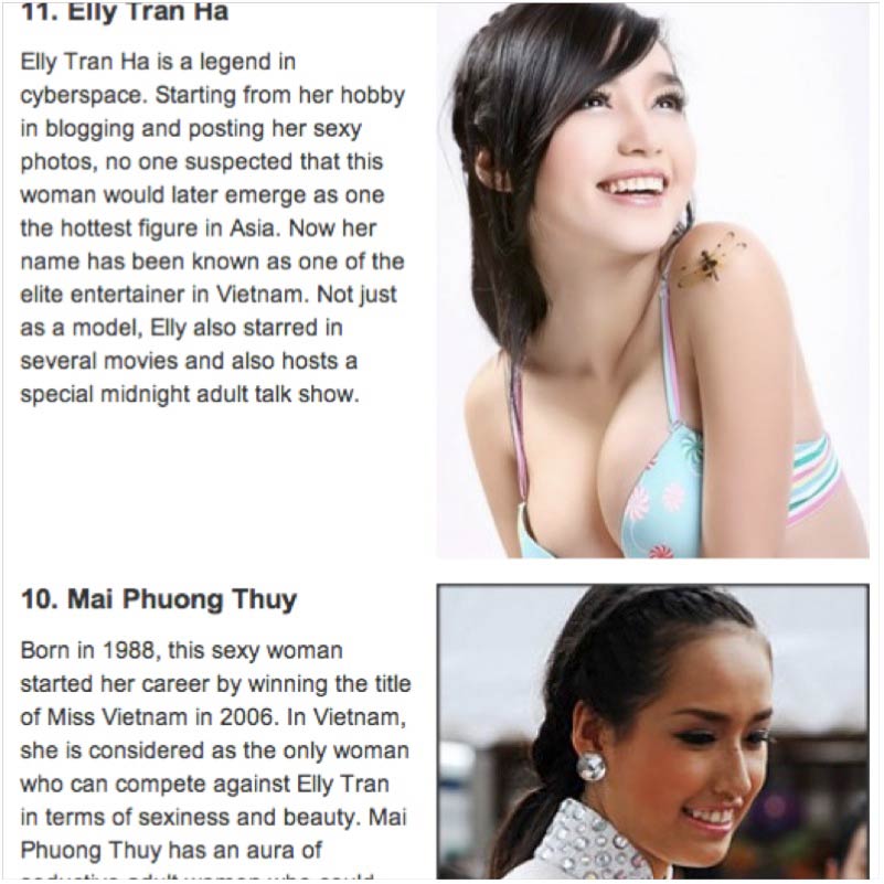 Đàn ông Mỹ ‘chọn’ Mai Phương Thúy, Elly Trần - 1