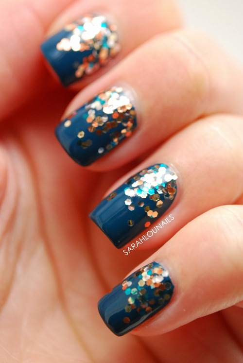 Nail nhũ lấp lánh đón tiệc cuối năm - 4
